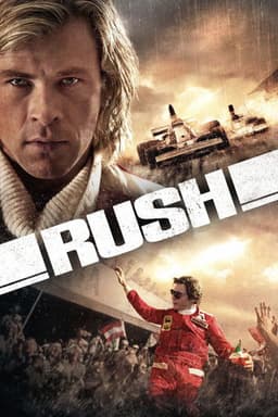 Poster for Rush from 20 Racing Movies to Watch for Speed, Rivalry, and Big Finishes