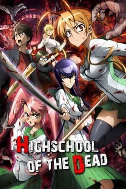 Poster for High School of the Dead from 10 Japanese Zombie Series to Watch