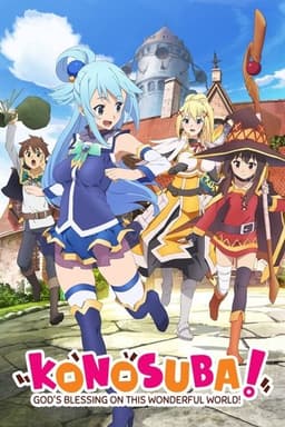 Poster for KONOSUBA - God's blessing on this wonderful world! from 20 Comedy Anime to Watch